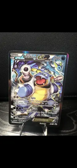 Blastoise EX full art black star promo XY122 LP Pokemon 2016 - Image 1