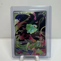 Pokemon TCG: Bulbasaur 133/132, (FULL ART) Mega Evolution _ HOLO _ STAMPED PROMO - Image 1