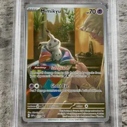 POKEMON SVP PALDEAN FATES ETB PROMO #075 MIMIKYU PSA 9 MINT. - Image 3