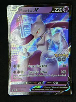 2022 TCG Pokemon #SWSH223 Mewtwo V Sword & Shield Black Star Promos - Image 2