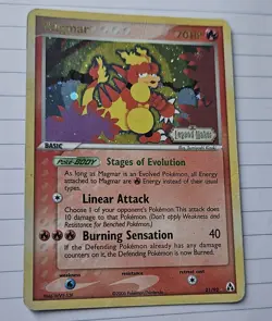 Magmar (EX Legend Maker) 21/92 Reverse Holo Pokemon TCG Damaged - Image 1