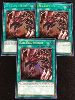 Yugioh Red-Eyes Insight RA03-EN061 1ST SECRET X3 (NM) - Image 1