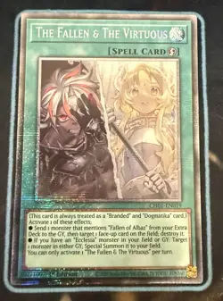 Yugioh! CH01-EN019 The Fallen & The Virtuous Starlight Rare 1st Edition NM - Image 3
