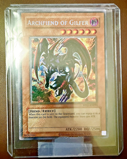 Yugioh Archfiend of Gilfer RP02-EN094 Secret Rare Unlimited 2025 Reprint NM/M - Image 1
