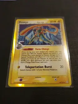 Deoxys [Holo] - (6/110) - [Speed Forme] Delta Species - Gold (Rare) Pokemon Card - Image 1