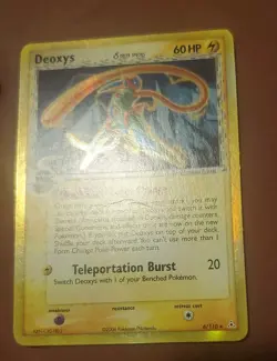 Deoxys [Holo] - (6/110) - [Speed Forme] Delta Species - Gold (Rare) Pokemon Card - Image 3
