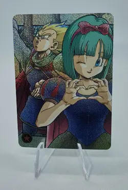 Carte Bulma Vegeta Disney Princesse Dragon Ball Z Dbz Card Prism Holo Foil Flash - Image 1