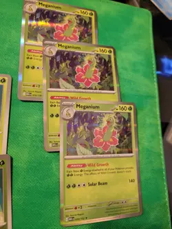 Mega Evolution X11 Playset Meganium Bayleaf Chikorita Pokemon Card Set Nm - Image 5