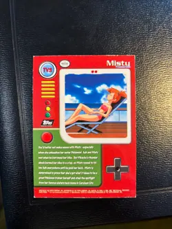 Topps Holographic Pokemon Card - Bikini Misty - TV3 - Image 2