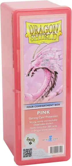 Dragon Shield Storage Box: 4 Compartments Card Game, Pink - Image 2