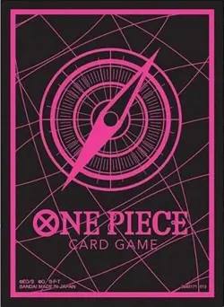 One Piece Card Game Official Sleeves: Assortment 6 - Standard Black X Pink (70-P - Image 1