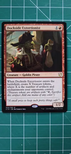 Magic the Gathering Dockside Extortionist Commander 2019 Regular Card - Image 1