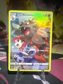 Hisuian Arcanine TG08/TG30 Lost Origin Full Art Ultra Rare Holo Pokemon Card NM - Image 1