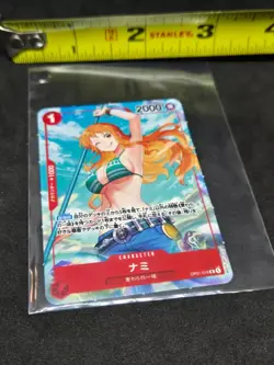 Mini Perforated Nami OPO1-016 Alt Art Promo Japan Japanese One Piece Card (MP) - Image 1