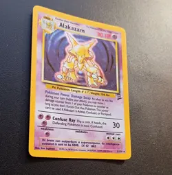 PoKeMoN POKEMON CARD ALAKAZAM BASE 2 SET RARE HOLO 1/130 - Image 2