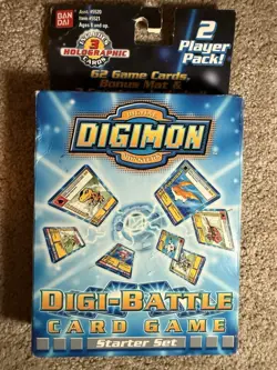 2000 Digimon Digi-Battle Card Game Starter Set 1st Edition - OPEN BOX NEW - Image 1