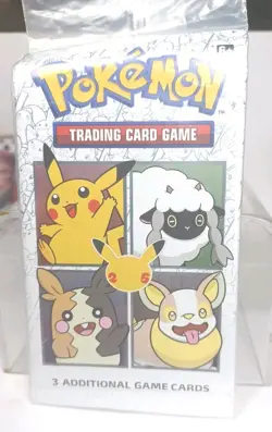 Pokemon trading card game 3 additional game cards sealed - Image 1