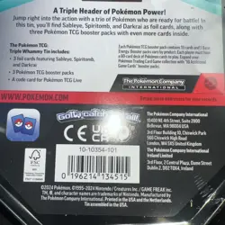 Pokemon Darkrai Tin Box - New & Sealed! 3 Booster Packs Plus Foil Card! - Image 4
