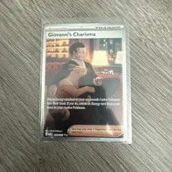 Pokemon 151 Giovanni's Charisma 204/165 Special Illustration Rare Card SV Holo - Image 1