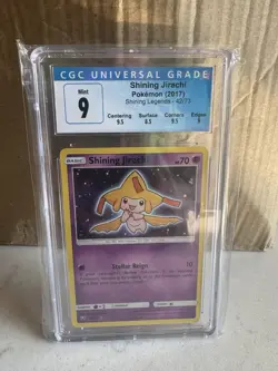 Mint Shining Legends Jirachi Holo Japanese Pokemon Card 043/072 grade 9 not PSA - Image 1