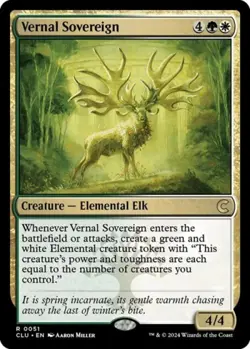 ~ Vernal Sovereign ~ NM ~ Ravnica: Clue Edition ~ MTG ~ - Image 1
