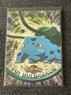 Bulbasaur #01 Topps TV Animation Edition Black Label Pokemon Card - Image 1