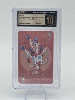 Sylveon Eevee Point Salad Deck 2019 Korean Pokemon Playing Card CGC 10 - Image 1