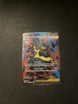 Mega Lucario Ex Full Art Ultra Rare 160/132 Pokemon Card NM/M Mega Evolutions - Image 1
