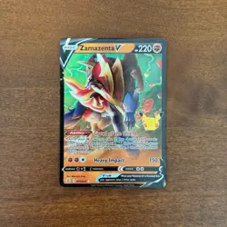 Zamazenta V NM 018/025 25th Celebrations Holo 2021 Pokemon Card - Image 1