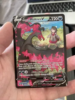 Galarian Moltres V TG20/TG30 Astral Radiance Trainer Gallery NM Pokemon Card - Image 1