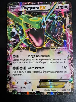 Rayquaza Ex XY66 - XY Black Star Promo Holo Rare JUMBO Pokemon Card - Image 1