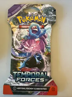 Pokemon Booster Pack Temporal Forces Scarlet & Violet Ten Cards TCG - Image 1