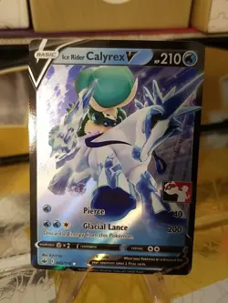 Ice Rider Calyrex V Pokemon Prize Pack Series 1 Promo Pokemon Card NM/LP - Image 1