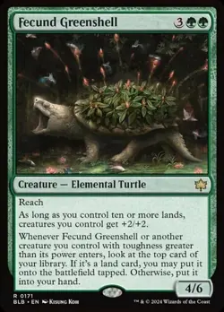 x1 Fecund Greenshell R MTG Bloomburrow M/NM, English - Image 1