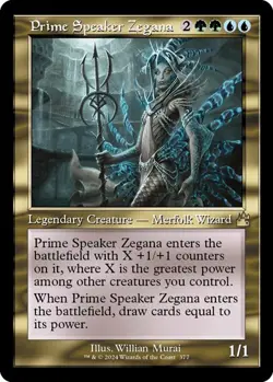 Prime Speaker Zegana (Retro Frame) 377 MTG NM Ravnica Remastered - Image 1