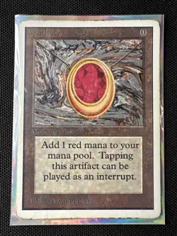 Magic: The Gathering - Mox Ruby - Unlimited - Heavily Played - Ungraded - Image 1
