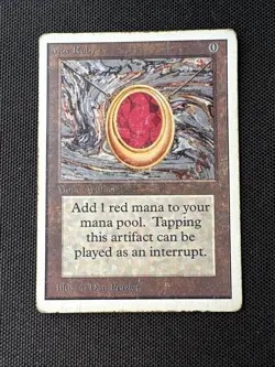 Magic: The Gathering - Mox Ruby - Unlimited - Heavily Played - Ungraded - Image 2