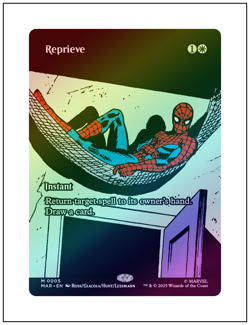 1x Reprieve, Borderless Art Foil, Magic MTG NM - Image 1