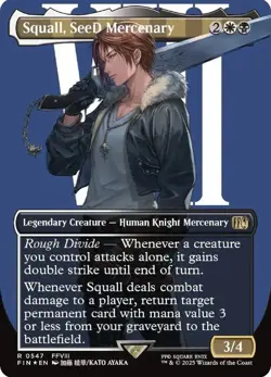 Squall, SeeD Mercenary (Borderless) (Surge Foil) Final Fantasy Foil - Image 1