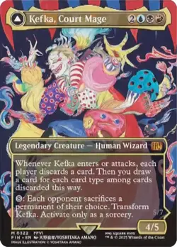 Kefka, Court Mage (Borderless) (0322) Final Fantasy Foil - Image 1
