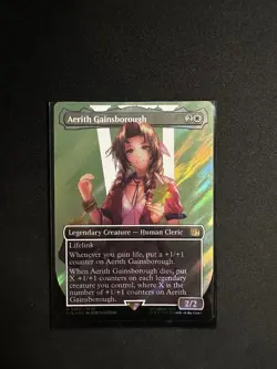 Aerith Gainsborough (Borderless) (Surge Foil) Final Fantasy Foil - Image 2