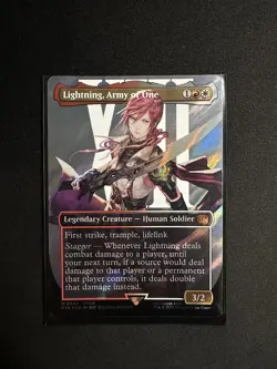 Lightning, Army of One (Borderless) (Surge Foil) (0545) Final Fantasy Foil - Image 2