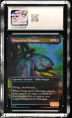 DRAGONLORD SILUMGAR Secret Lair Foil Mythic CGC 10 MTG EDH [Nostalgium] - Image 2