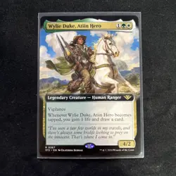 1x (367) Wylie Duke, Atiin Hero - FOIL - EXTENDED ART MTG Outlaws of Thunder Jun - Image 1