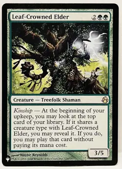 Leaf-Crowned Elder-#128-MTG-[The List]-Regular-LP - Image 1