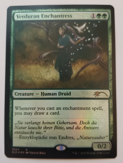 1x Verduran Enchantress FOIL Secret Lair MTG Magic the Gathering NM - Image 1