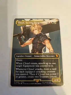 Cloud, Ex-SOLDIER Borderless MTG FIC Nm/M - Image 1