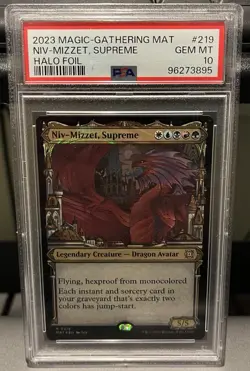 2023 MTG MAT Niv-Mizzet, Supreme - Halo Foil #219 PSA 10, PSA Pop 1 - Image 1