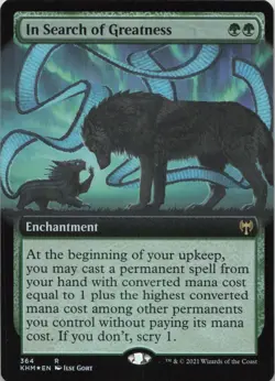 In Search of Greatness (Extended Art) - FOIL - R Kaldheim 364 - MTG - Image 1