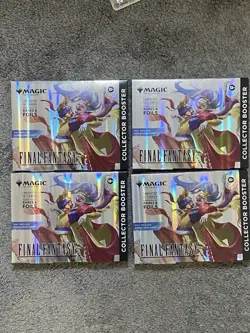 MAGIC THE GATHERING FINAL FANTASY- Collector Booster Omega Packs (Lot of 4)- NEW - Image 1